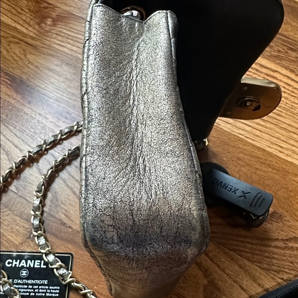 Chanel Metallic Quilted Crossbody Bag - Picture 7 of 12